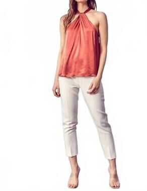 NEW DO+BE razor back top in clay